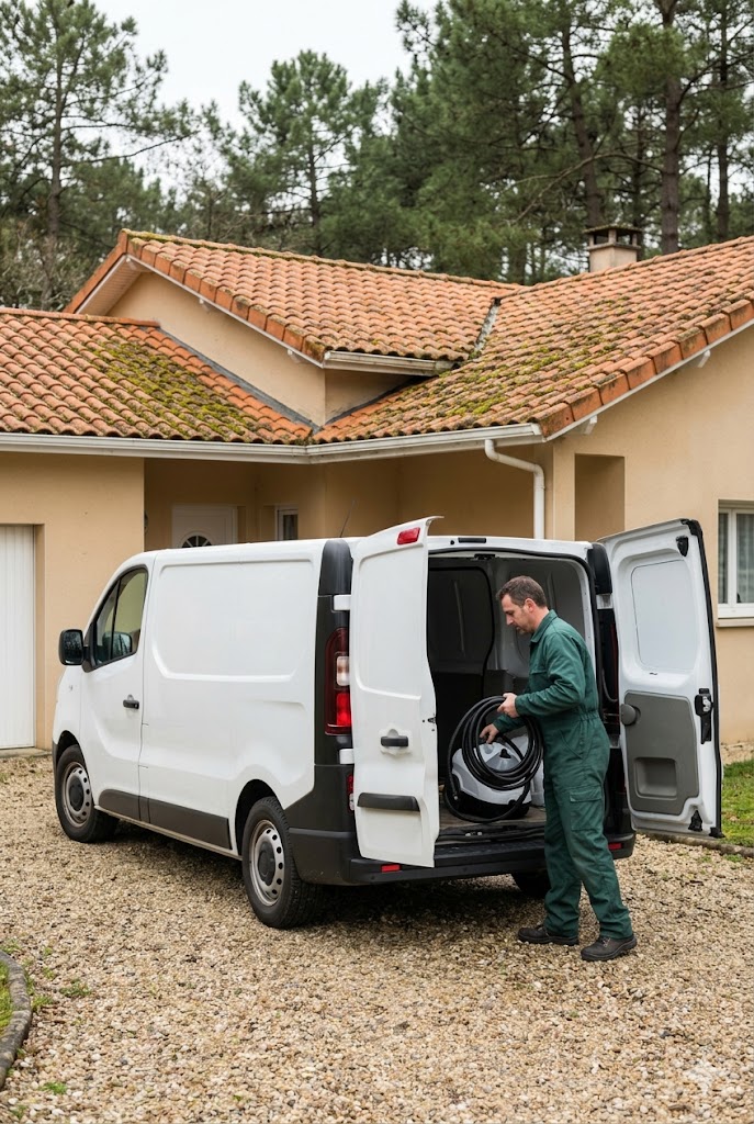 Camionnette d'intervention Lumen Élec à Lyon