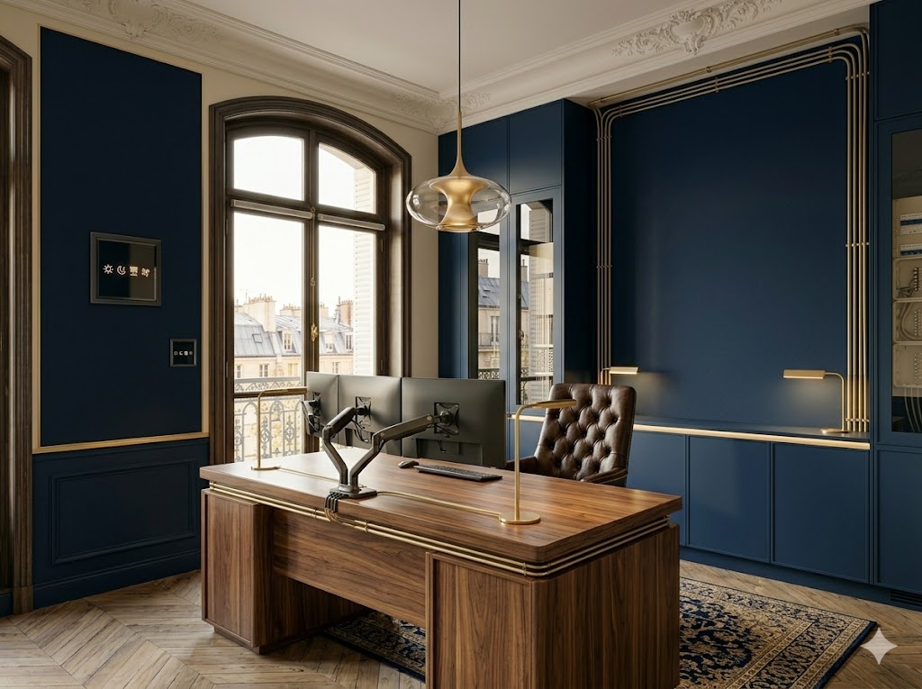 Bureau professionnel câblé pour data + IRVE
