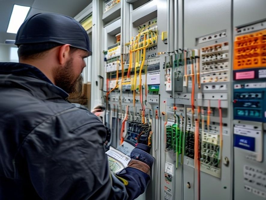 Tableau électrique Hager modernisé pour intégration IRVE